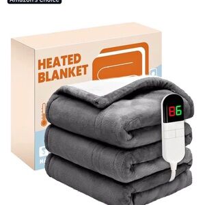 Gray Heated Blanket